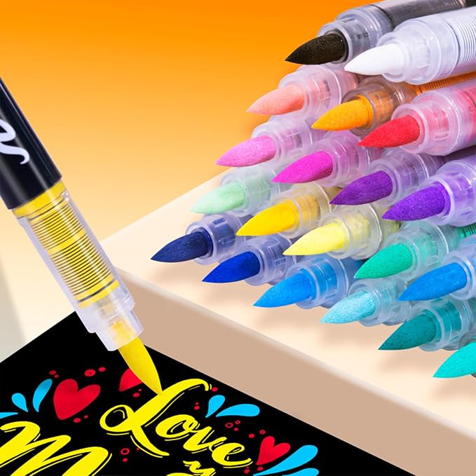 Guangna 120 Colors Acrylic Paint Markers Set - Image 2