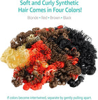 Hygloss 4 oz Curly Doll Hair for Crafts Assorted- Premium Synthetic Hair for - Image 4