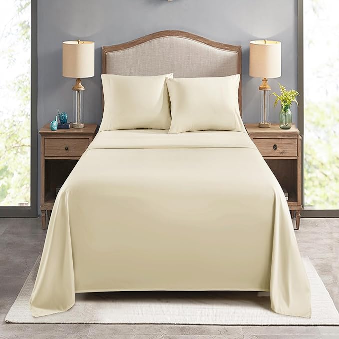 FreshCulture Full Flat Sheets Only, Soft Microfiber Bedding Sheets - Image 7