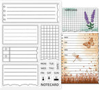 GLOBLELAND Notebook Clear Stamp Notepad Silicone Stamps Transparent Stamp by GLOBLELAND