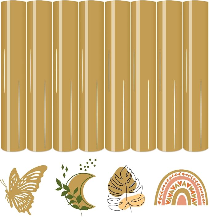 HTVSTD Dark Brown Boho HTV Heat Transfer Vinyl 8pcs 12×10in Iron on Vinyl | by CraftingEveryday