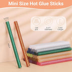 Gartful 120PCS Glitter Mini Hot Glue Sticks - Image 2