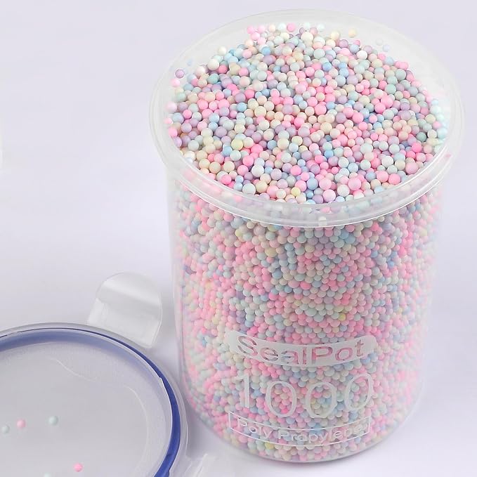 CCINEE 80000 Pieces Foam Balls Slime Supplies Colorful Foam Beads 2-3mm - Image 5
