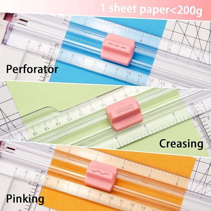 Paper Cutter for Craft：Paper Trimmer, Perforator, Photo for Scrapbooking and - Image 5