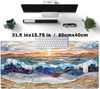 Mountain Sunrise Gaming Mouse Pad Large Desk Mat Extended Mouse and Keyboard Pad - Image 3