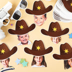gisgfim 80Pcs Western Cutouts Wild West Cowboy Cowgirl Hat Decorations Bulletin - Image 4