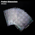 400pcs Love Heart-Shape Photocard Sleeves, 9.1x6.5cm/3.58x2.56in Holographic - Image 7
