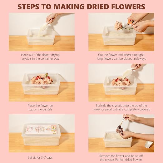 Silica Gel Flower Drying Crystals, 2LBS Flower Drying Silica Gel Crystals - Image 4
