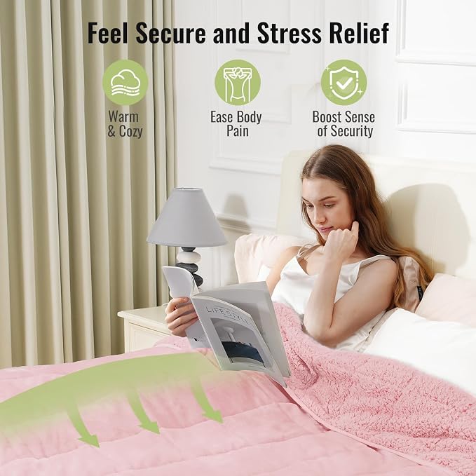 Uttermara Sherpa Fleece Weighted Blanket 12 lbs - Image 4