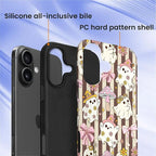 Case for iPhone 16, Scratch Resistant Hybrid Double Layer Hard Shell，Cute - Image 2