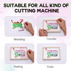 Tintnut Gradient Permanent Vinyl 8 Pcs12x10in Green Pink Adhesive Vinyl | - Image 3
