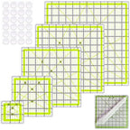 Quilting Rulers, 5 Square Ruler Quilting Templates, Quilting Ruler Acrylic by ZICALSO