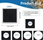 20 Pcs Adjustable Acrylic Coin Holder, Coin Collection Cases - Image 2