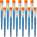 1 inch Flat Paint Brushes for Acrylic Painting, 12 Pieces Large Synthetic Paint by GACDR