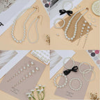Hudinsun 1200 Pcs Pearl Beads for Jewelry Making, 5 Size Round Pearls for - Image 4