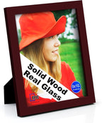 RPJC 8x10 inch Picture Frame Made of Solid Wood High Definition Glass by RPJC