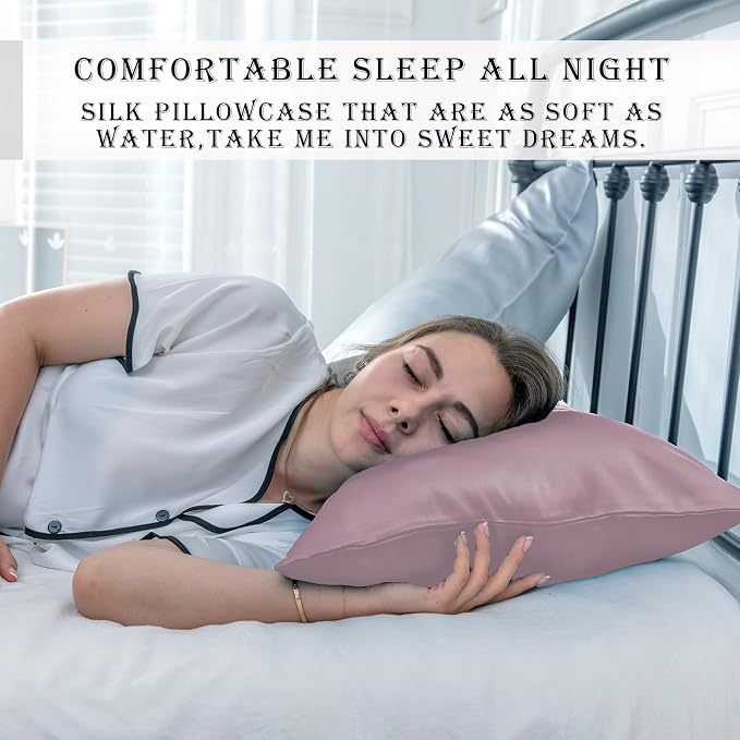 Silk Pillow Cases 2 Pack Soft Breathable and Sliky King Size Pillow Cases Set - Image 6