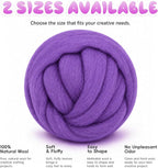 1.76oz Wool Roving: Needle Felting Wool White Roving Wool Felting Supplies Pure - Image 7