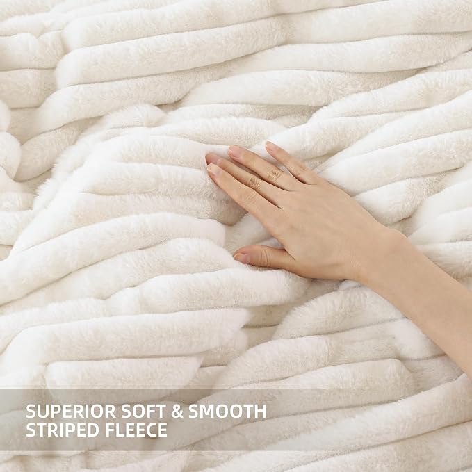 Smoofy Fluffy Full Size Comforter Sets 3 Pieces - Image 5