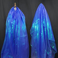 Royal Blue Iridescent Organza Fabric by Unknown