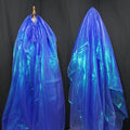 Royal Blue Iridescent Organza Fabric by Unknown