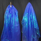 Royal Blue Iridescent Organza Fabric by Unknown