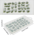 Woohome 78 PCS White Nylon Grass Tufts Model Scenery Kit - Image 4