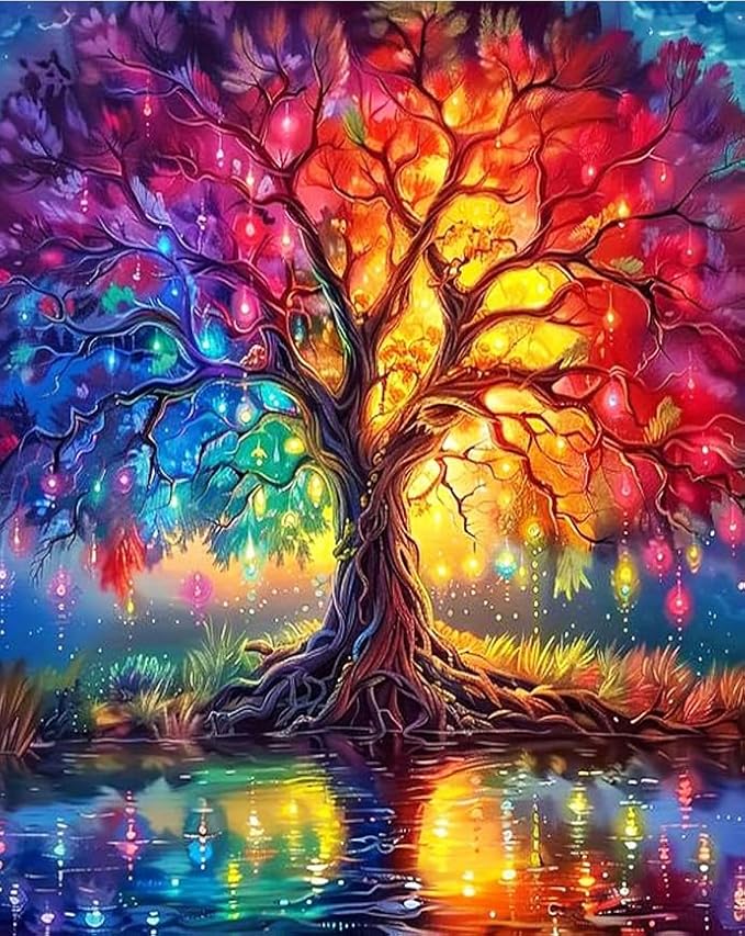 WUDWL Diamond Art Kits for Adults Beginner, Tree of Life DIY Modern Diamond by WUDWL