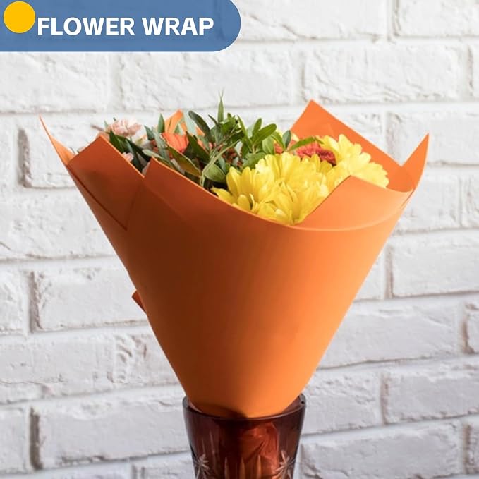 Orange Wrapping Paper, Anniversary, Birthday 80GSM 55LB - Image 4