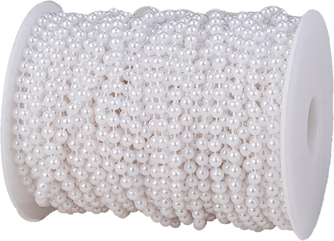 5mm Crafts Faux Pearl Beads Garland Pearl Bead Roll Strand of Pearls to by YoungJewl