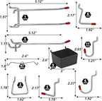114 pcs Pegboard Hooks Assortment - Image 3