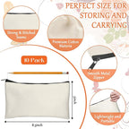 Legigo Blank Canvas Bag Zipper Pouch Makeup Bags Bulk - Image 2