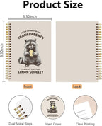 Funny Racoon Hardcover Spiral Notebook, Raccoon Lover Gifts Journal, Sarcastic - Image 2