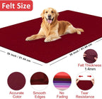 XSEINO Burgundy Large Felt Fabric 36" X 36 ", 1.4 mm Thick Soft Felt Fabric - Image 2
