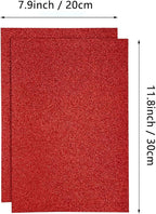 Jtnohx Glitter Felt Fabric, 8 x12 inches Felt Square Glitter - Image 2