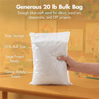 Podzly Decorative Bulk Craft Sand – 20 lb White Fine Grain Sand - Image 2