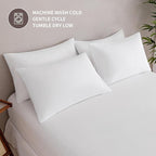 MINIPANDA White Pillow Cases Set of 4 Queen Size - Image 6
