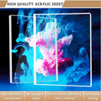 Clear Acrylic Sheet Plexiglass, 1/4" Thick Cast Acrylic Glass Sheet, Plexiglass - Image 5