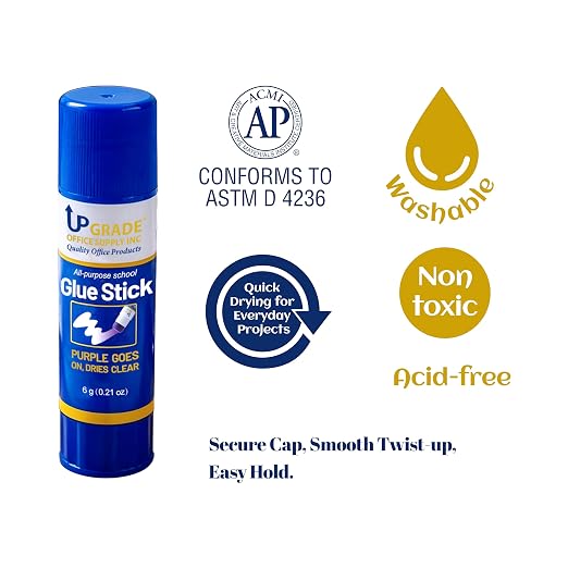 Upgrade Office Supply Glue Sticks, Washable Non Toxic, - Image 6