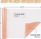​TORC Blush Glitter HTV Blush Heat Transfer Vinyl HTV Rolls - Image 3