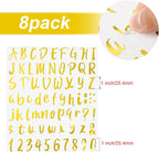 Outus 576 Pcs 8 Sheets Letters Stickers Vinyl Alphabet Number Decals Back to - Image 2