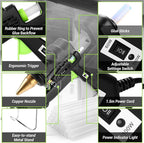 Hot Glue Gun Full Size: DEKOPRO 60/100Watt Dual Temp Hot Glue Gun Kit - Image 2