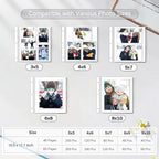 Popotop Large Photo Album Self Adhesive 4x6 5x7 8x10 Scrapbook Album DIY - Image 9