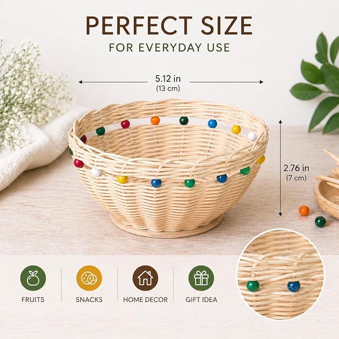 PEDDIG SHOP Beaded Basket Weaving Kit – DIY Rattan Craft Set - Image 2