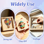 ESRICH 6 Pack Wood Panels with 4"x4", Square Craft Wood Canvas Boards, Blank - Image 5
