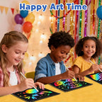 ZMLM Scratch Paper Art-Crafts Gift: 2 Pack Rainbow Notebooks Supplies - Image 4