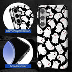 Case for Samsung Galaxy S26 Plus Case, Halloween Ghosts Bats Design- Hybrid - Image 2