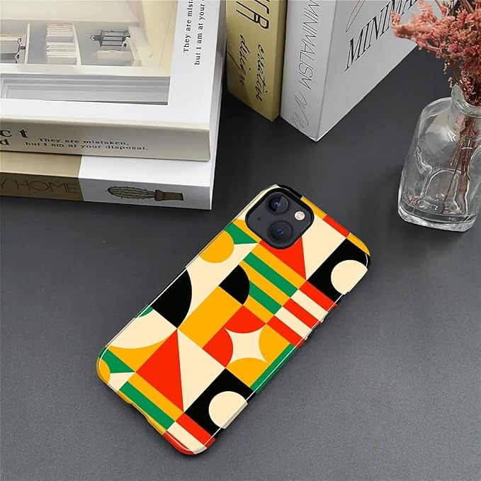 ZHEGAILIAN Case for iPhone 15 Plus, Geometric Colors Durable Shockproof - Image 4