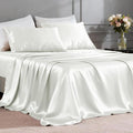 FreshCulture Satin Sheets Queen Size Bed Set- 4 Piece Luxury Soft Silky Queen by FreshCulture