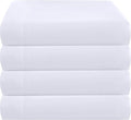 ZPECC Full Flat Sheet Only 4 Pack, Durable White Top Bed Sheets Hypoallergenic by ZPECC-ABrandThatHasBeenFocusedOnBabyProductsFor18Years